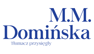 M.M. Domińska | Tłumacz przysięgły