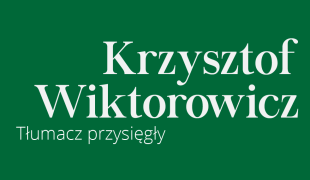 Krzysztof Wiktorowicz | Tłumacz przysięgły
