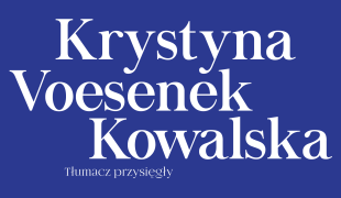 Krystyna Voesenek-Kowalska | Tłumacz przysięgły