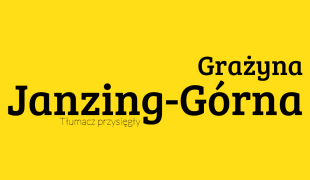 Grażyna Janzing-Górna | Tłumacz przysięgły