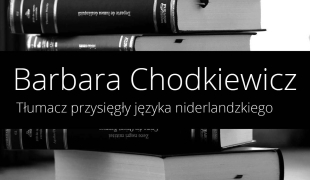 Barbara Chodkiewicz | Tłumacz przysięgły języka niderlandzkiego