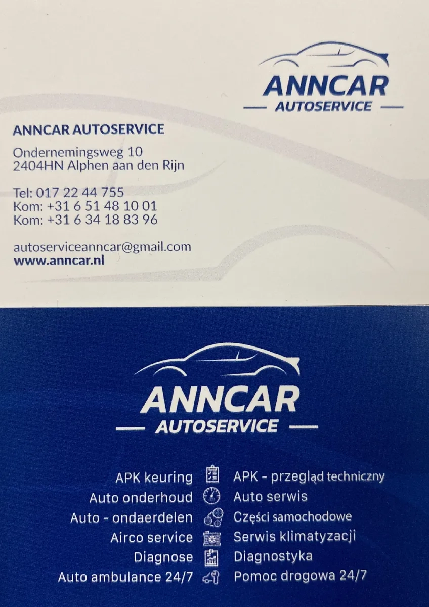 ANNCAR - POLSKI WARSZTAT-POMOC DROGOWA-AUTO LAWETA -SKLEP Z CZĘŚCIAMI -AUTO ZASTĘPCZE NA CZAS NAPRAWY | Alphen aan den Rijn