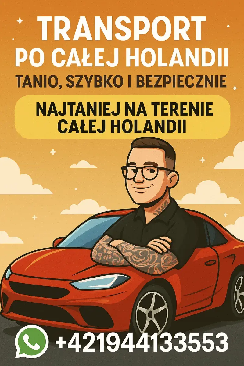 TRANSPORT NA TERENIE CAŁEJ HOLANDII / KONTAKT WHATSUP | Den Haag