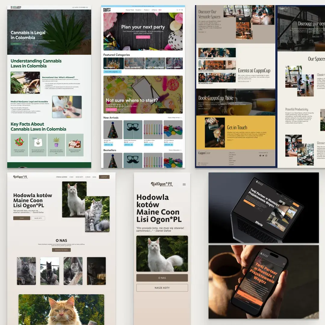 Projektowanie stron WWW, UI/UX, grafika i branding dla firm | Den Haag | €300.00