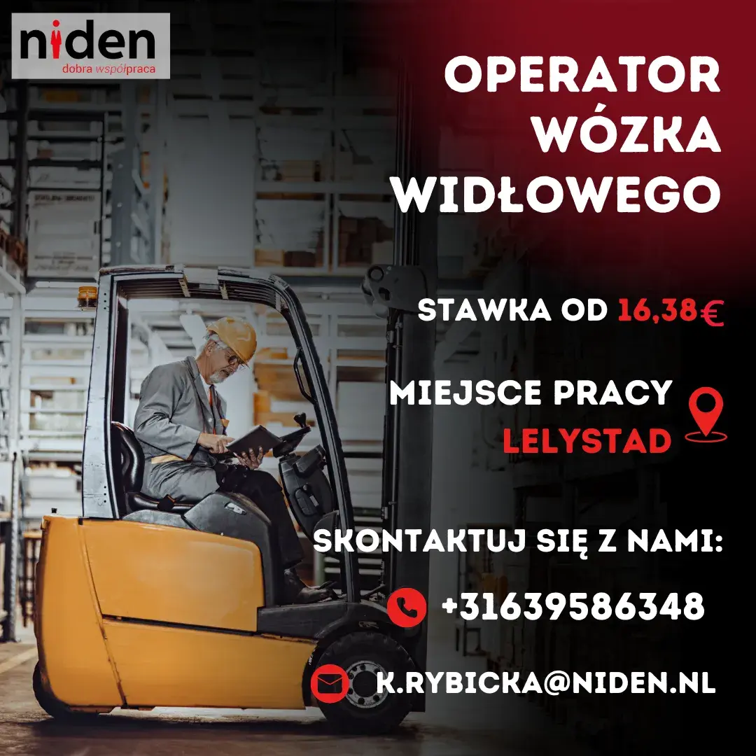 Operator Wózka Widłowego | Lelystad | €16.38