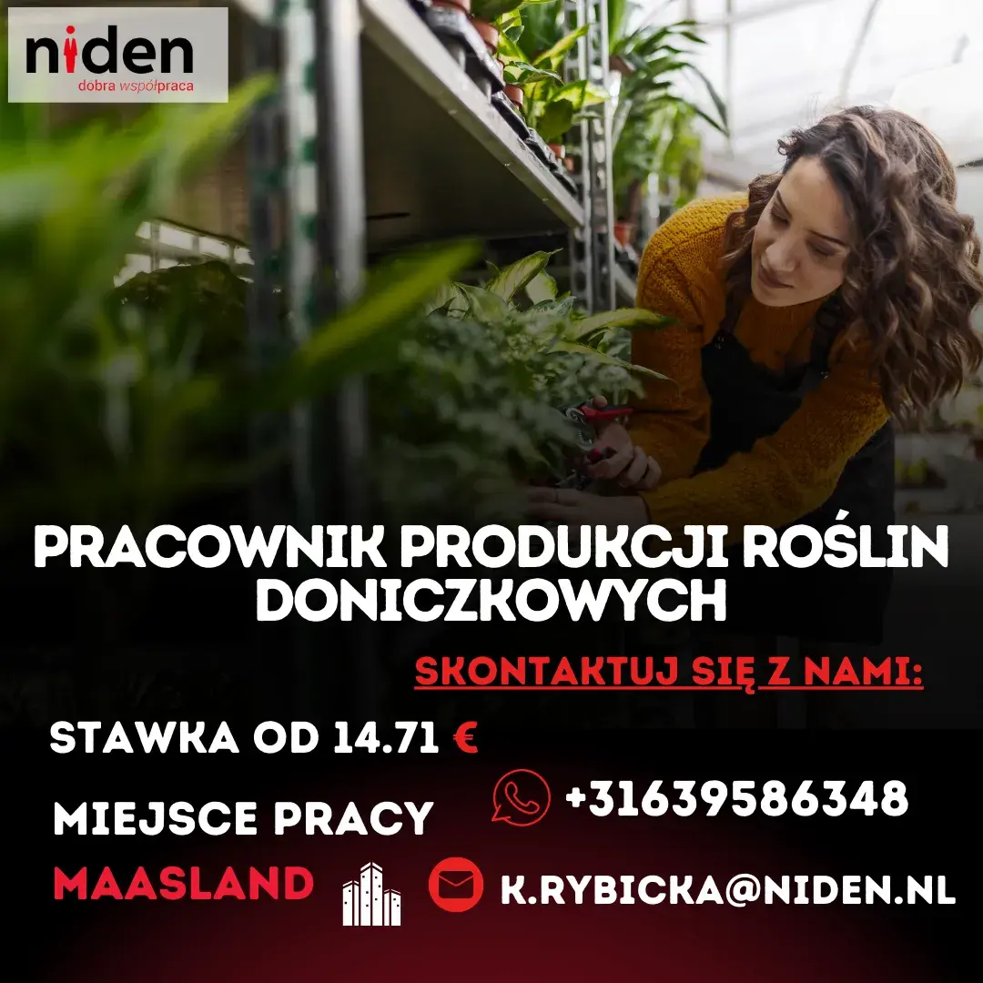 Pracownik produkcji roślin doniczkowych | Maasland | €14.71