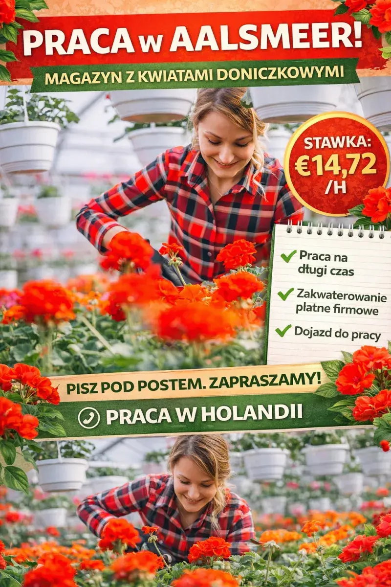 Praca z kwiatami | Aalsmeer | €14.72