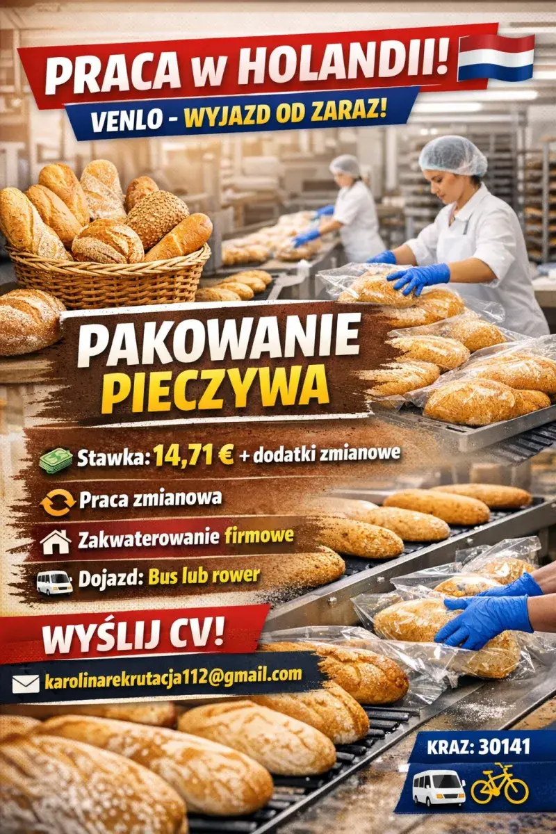 Pakowanie pieczywa | Venlo | €14.71